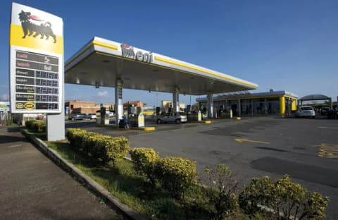 Eni · Excavation and fuel tank installation · Before