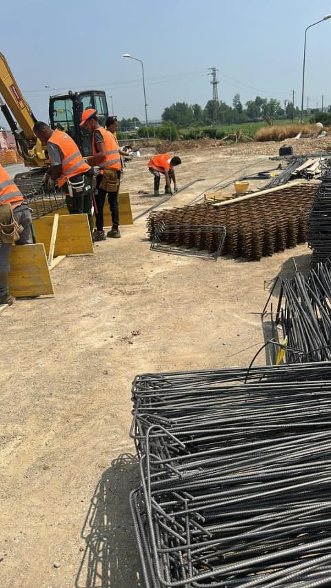 Eni · Excavation and fuel tank installation · From construction to finishes 2