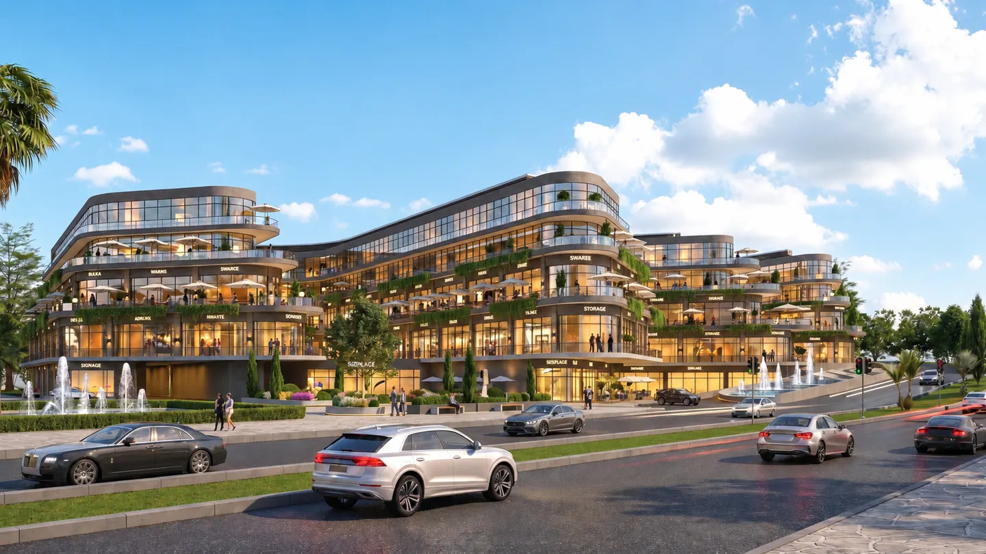 Rendering of a commercial complex